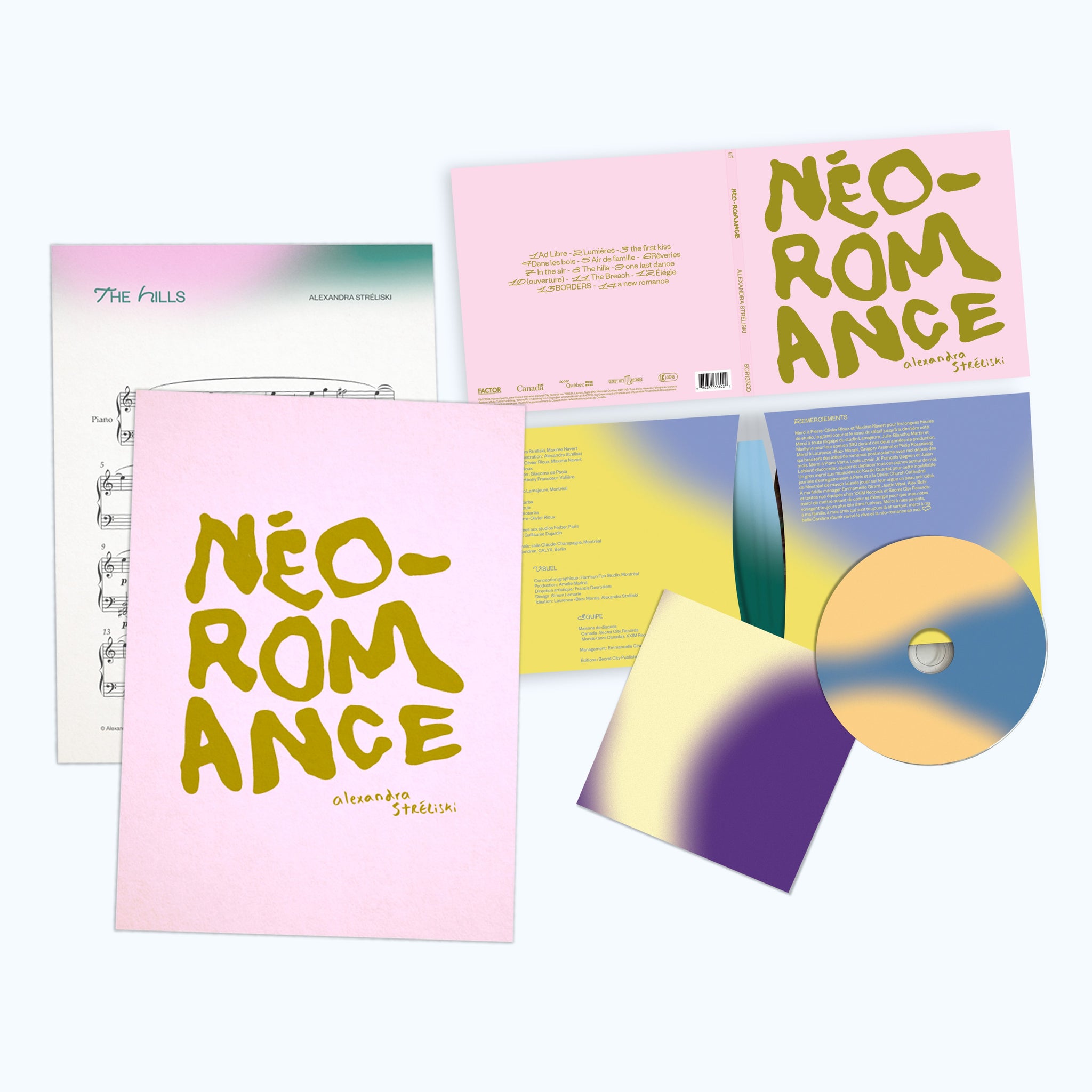 CD + Physical Sheet Music Book Bundle - Néo–Romance